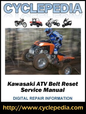 cover image of Kawasaki ATV Belt Reset Service Manual
